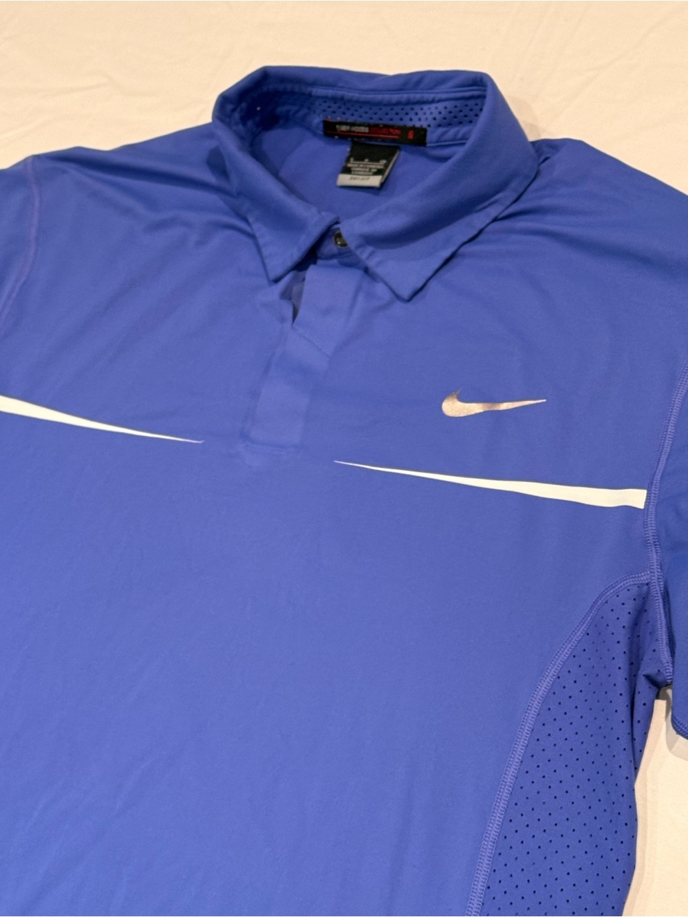Nike Mens Tiger Woods Collection Golf Polo Shirt Mens S Performance Cobalt Blue